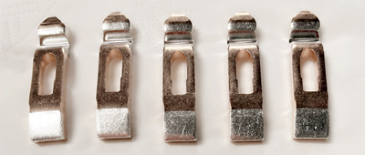 Contacts argentés utilisés pour les contrôleurs de tramway