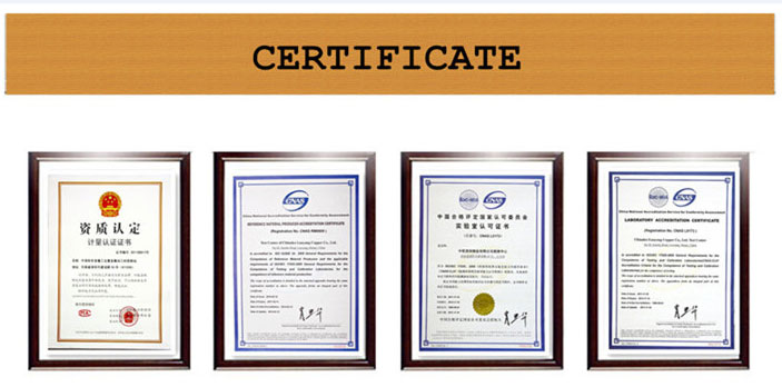 Bande de bronze phosphoreux CuSn6 certificate